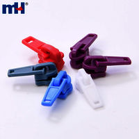 Zipper Slider Nylon Coil Zipper with Long Pull Slider Colorful Zipper Slider