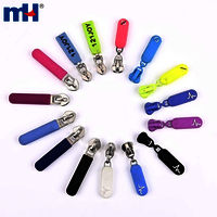 Zipper Slider with Rubber Decorative Puller Colored Zipper Slider Zip Head with Zip Pull