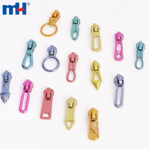 Metal Zipper Slider With Puller Rainbow Color Slider Puller No.3 Metal Slider Zipper Factory Wholesale