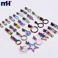 Rainbow Zipper Slider with Puller Colorful Metal Zipper Slider Zip Slider