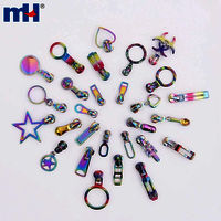 Rainbow Zipper Slider with Puller Colorful Metal Zipper Slider Zip Slider