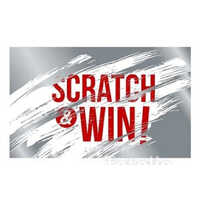 Scratch Card Label - High-quality Paper, Customizable Color & Style, Any Shape Available, Adhesive Sticker For Commercial Use