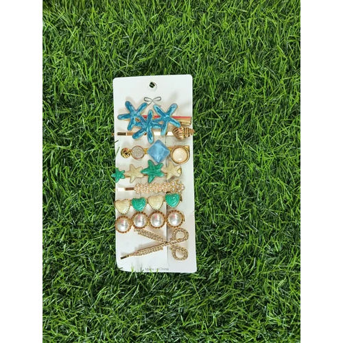 Blue. Green And White Colorful Fashion Hair Pin