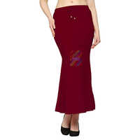 Maroon Saree Shapewear - Spandex Material, Washable Design | Seamless Fit For All Body Types, Versatile For Various Saree Styles