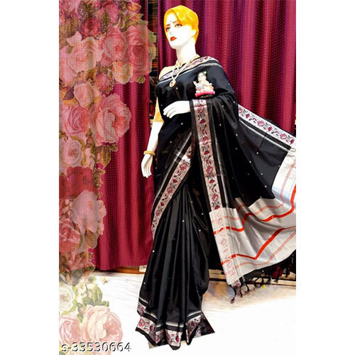 Multi Paithni Pure Fabric Cotton Silk Saree