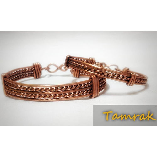 Fashion Mens Handmade Copper Kada