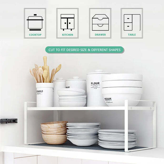 MULTIPURPOSE ANTI SLIP BATHROOM KITCHEN CABINET DRAWER SHELF MAT LINER SHEETS ROLL