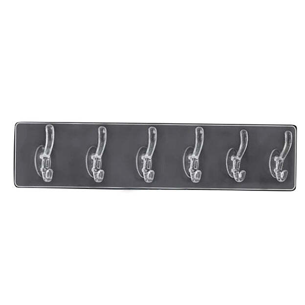 ADHESIVE TRANSPARENT HEAVY DUTY WALL HOOK