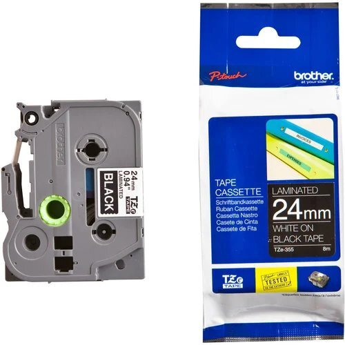 24mm Genuine Brother Tze-355 Labelling Tape Cassette