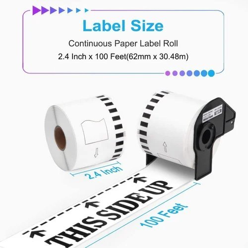 Label Rolls Brother Compatible DK22205 62MM X 30.48M