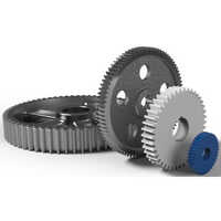Industrial Spur Gear - Color: Silver