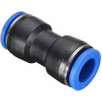 Pneumatic Pu Fittings - High-quality Pu Material, 8mm Size, Available In Black And Blue Colors | Durable And Easy To Install For Industrial Applications