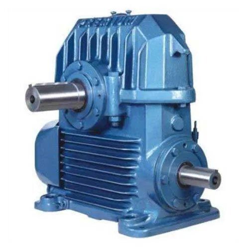 Blue Horizontal Worm Gearbox