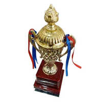 9 Inch Wooden and Metal Trophy