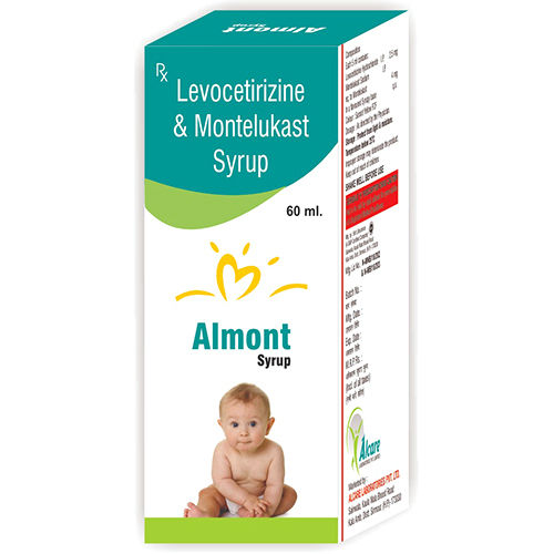 60 Ml Levocetirizine And Montelukast Syrup General Medicines