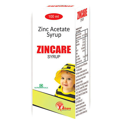 100 Ml Zinc Acetate Syrup General Medicines