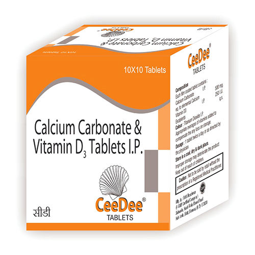 Calcium Carbonate And Vitamin D3 Tablets IP