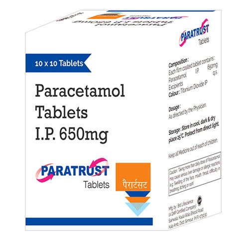 650 Mg Paracetamol Tablets Ip General Medicines