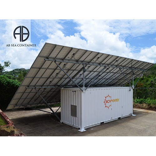 Solar Panel Mounted Containers