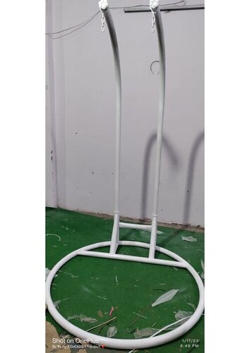 White Stand - Iron Metal, 30 Inch Diameter, White, Powder-Coated Finish, Durable Stable Structure