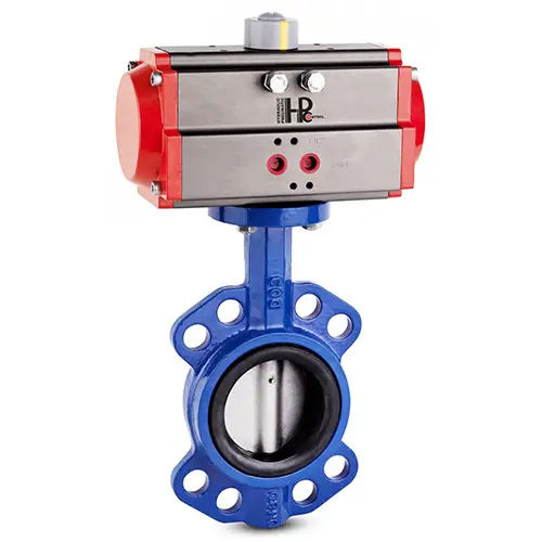 Pneumatic Butterfly Valves - Color: As Per Requirement