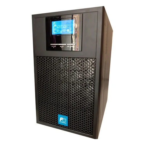 Black Single Phase 3 Kva Fuji Electric Online Ups