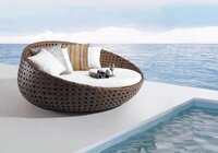 Wicker Round Day Bed Application: Garden
