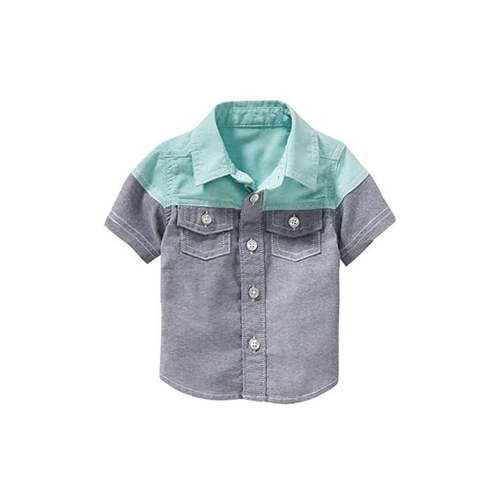 Kids Shirt - Cotton Blend, Multicolor | Trendy Short Sleeves, Printed Pattern for Boys, Perfect for Summer Fun
