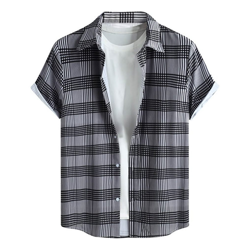 Boys Half Sleeve Shirt - Lightweight Cotton Blend, Summer Wear for Kids, Washable, Short Sleeves, Variety of Colors & Designs