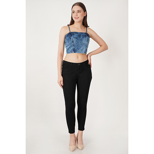 Washable Ladies Black Jeans