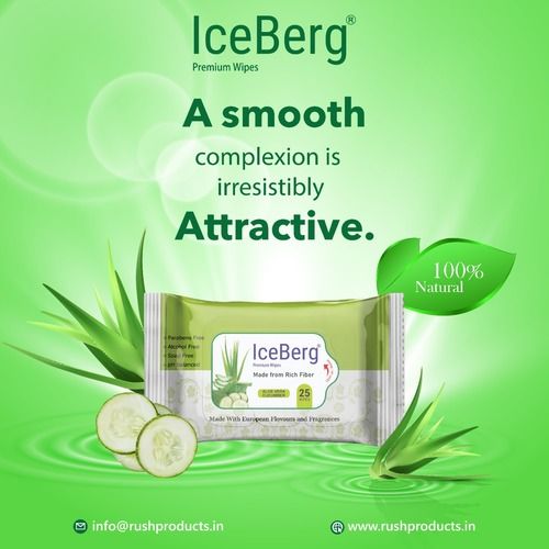 ICEBERG PREMIUM REFRESHING ALOE VERA & CUCUMBER WET WIPES