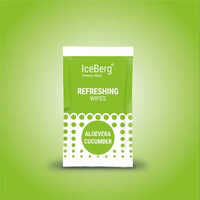 Iceberg refreshing Aloe vera and Cucumber wet wipes single sachet