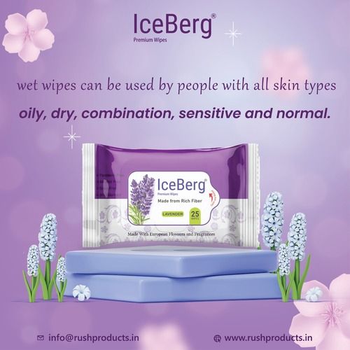 ICEBERG PREMIUM REFRESHING LAVENDER WET WIPES