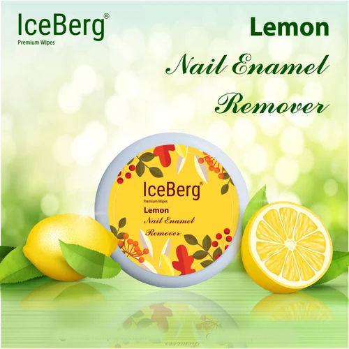 Iceberg Instant Nail Paint remover wipes with Lemon Extract