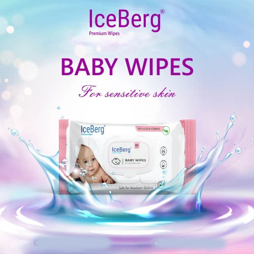 Iceberg Baby Wet Wipes With Lid - Application: Cleaning