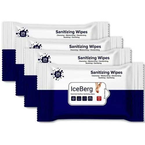 Kill 99.99% Germ Iceberg Hand And Surface Sanitizing Wipes