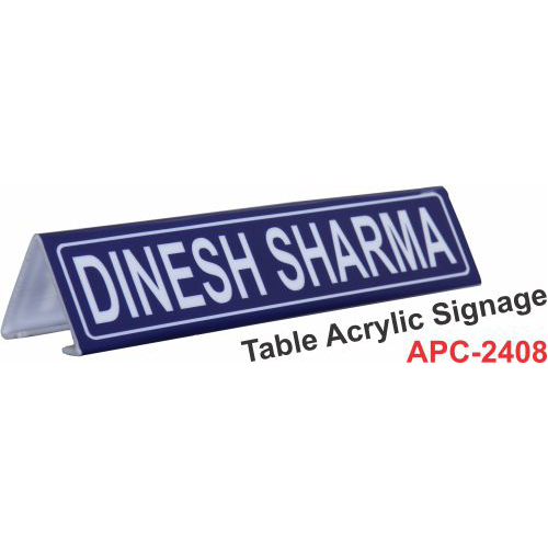 Table Acrylic  name plate
