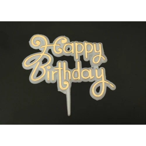 Decorative Happy Birthday Topper