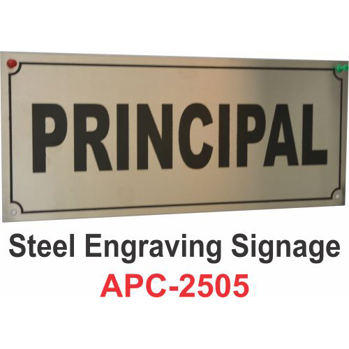 Steel Engraving Signage  name plate