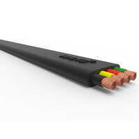 Pvc Flat Cable - Copper Conductor, 72x72x72 Inch Dimension, Low Voltage Rated, 90â°c Operating Temperature, 3 & 4 Core Options, 1 Year Warranty