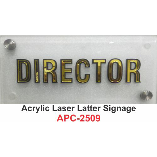 Acrylic Laser Latter Signage  name plate