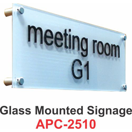 Glass Mounted  Signage