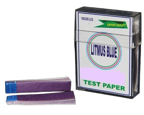 Blue Litmus Paper - Laboratory Grade Indicator Paper | Thin Blue Sheets, CAS No: 7732-18-5, Accurate pH Testing for Acids