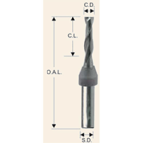 Spiral Bits up Cut with Solid Carbide Insert TT SIN