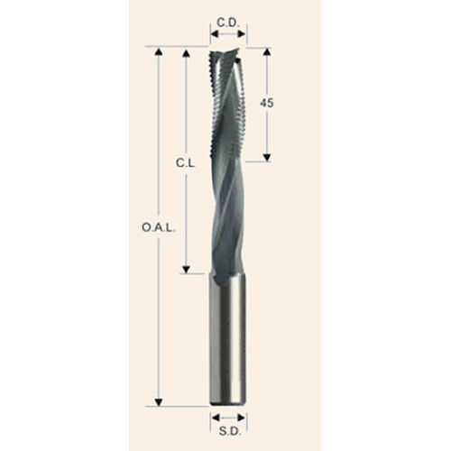 Solid Carbide Up Cut Spital Bits with Chip Breaker for Locksets