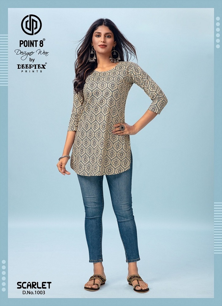 Deeptex Scarlet Vol-1 Cotton Short Tops