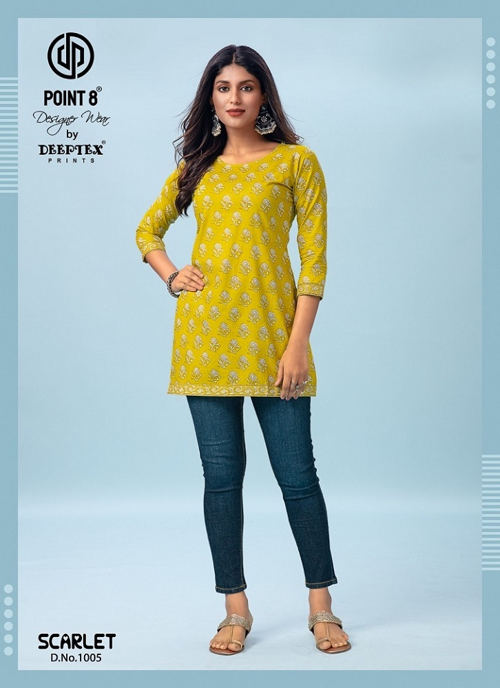 Deeptex Scarlet Vol-1 Cotton Short Tops