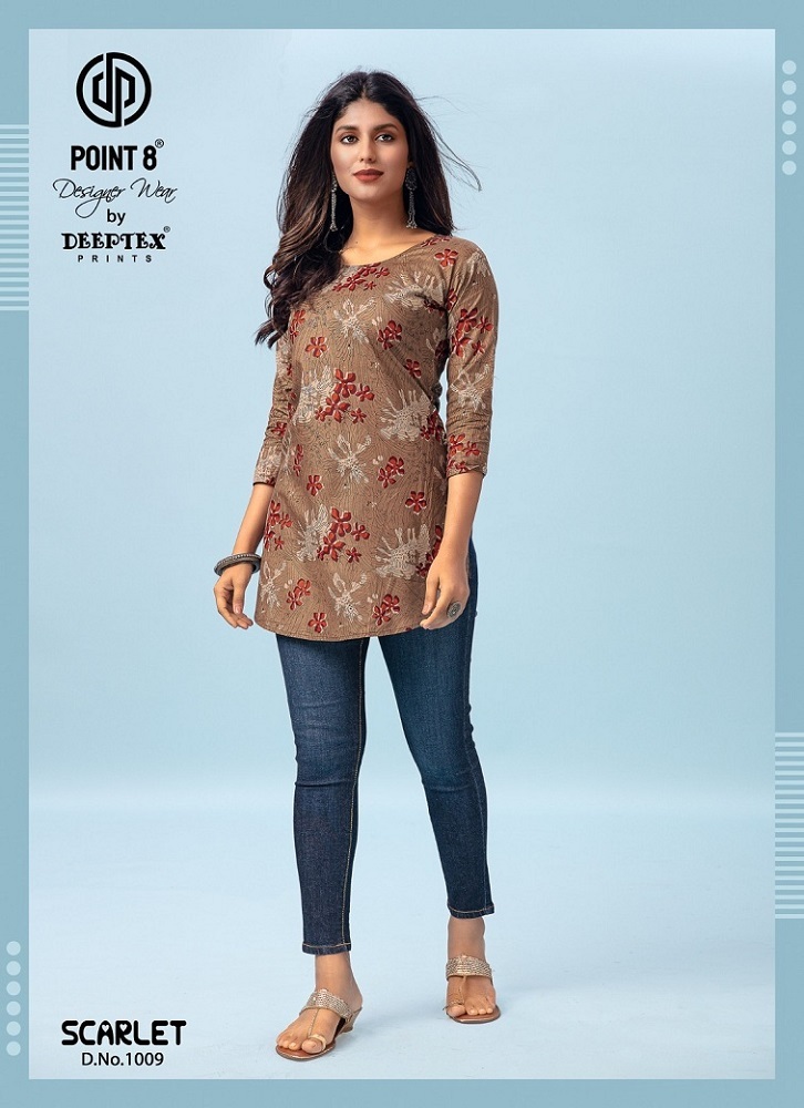 Deeptex Scarlet Vol-1 Cotton Short Tops