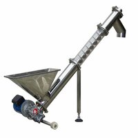 Screw Conveyor - Ss304/ms Material, Different Sizes Available , Silver Finish, Industrial Usage, Warranty Included