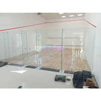 Wooden Squash Court Flooring - Wood Material, Smooth Surface, Brown Color | Waterproof, Pvc Base, Water Absorption